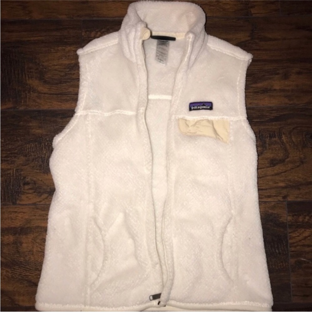 Patagonia Cream Fleece Vest